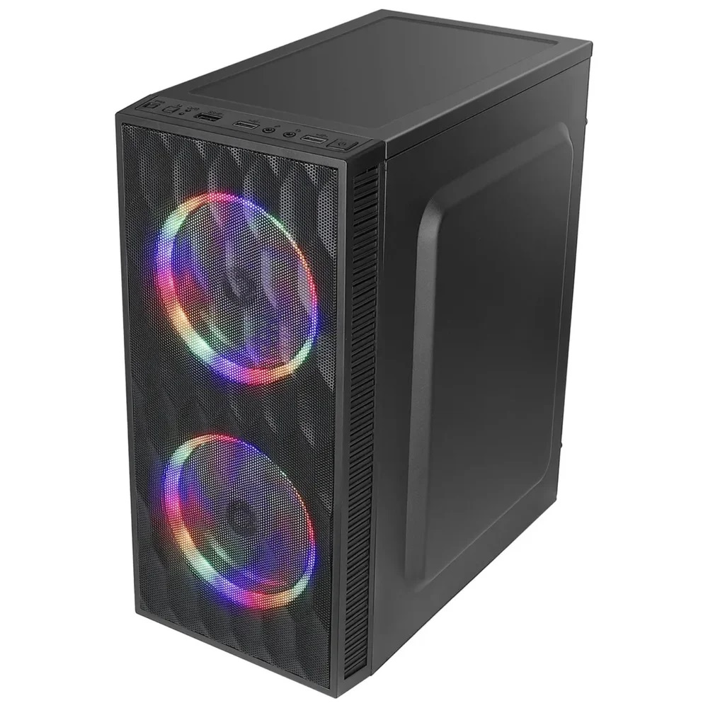 GABINETE GAMER BG-057 HIVE S/FONTE LATERAL EM VIDRO C/ FANS RGB BLUECASE BOX - Imagem 3