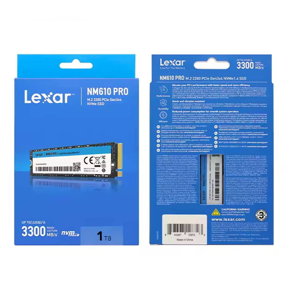 SSD 1000GB NVME M.2 NM610 PRO LEXAR BOX - Imagem 4