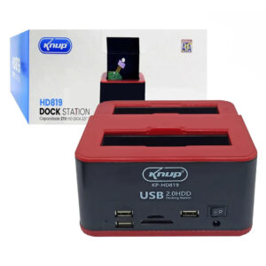 DOCK STATION USB 2.0 KP-HD819 2 HD´S SATA 3,5 OU 2,5 KNUP BOX