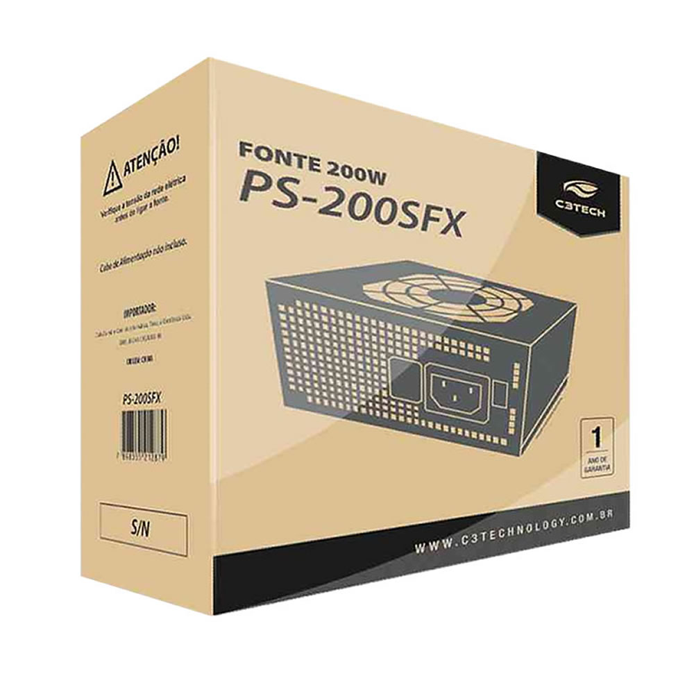 FONTE SFX 200W PS-200SFX C3TECH BOX - Imagem 3