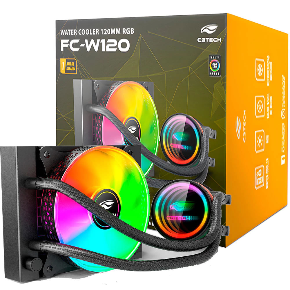 WATER COOLER 120MM FC-W120RGB RGB GAMING C3TECH BOX