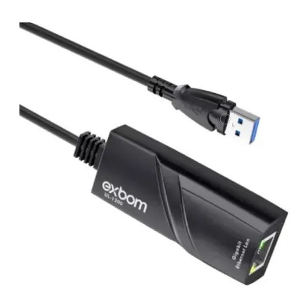 ADAPTADOR USB 3.0 PARA ETHERNET RJ45 10/100/1000 UL-1200 EXBOM - Imagem 4