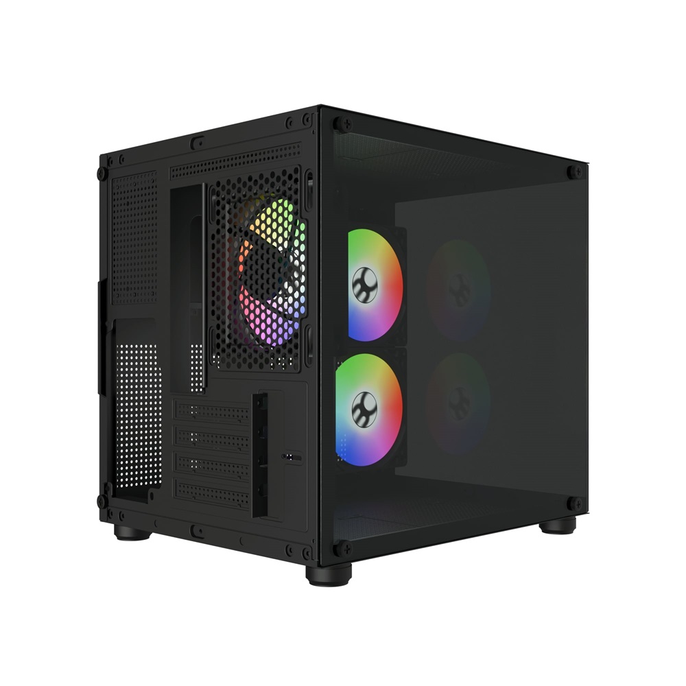 GABINETE GAMER BG-064 PURE PRO M/ATX S/FONTE C/3 COOLERS C/VIDRO BLUECASE BOX - Imagem 7
