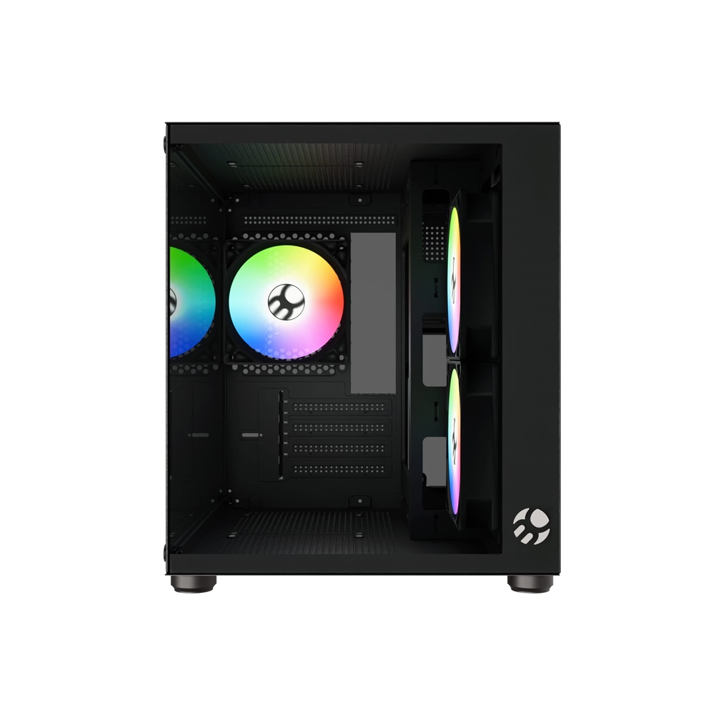 GABINETE GAMER BG-064 PURE PRO M/ATX S/FONTE C/3 COOLERS C/VIDRO BLUECASE BOX - Imagem 2