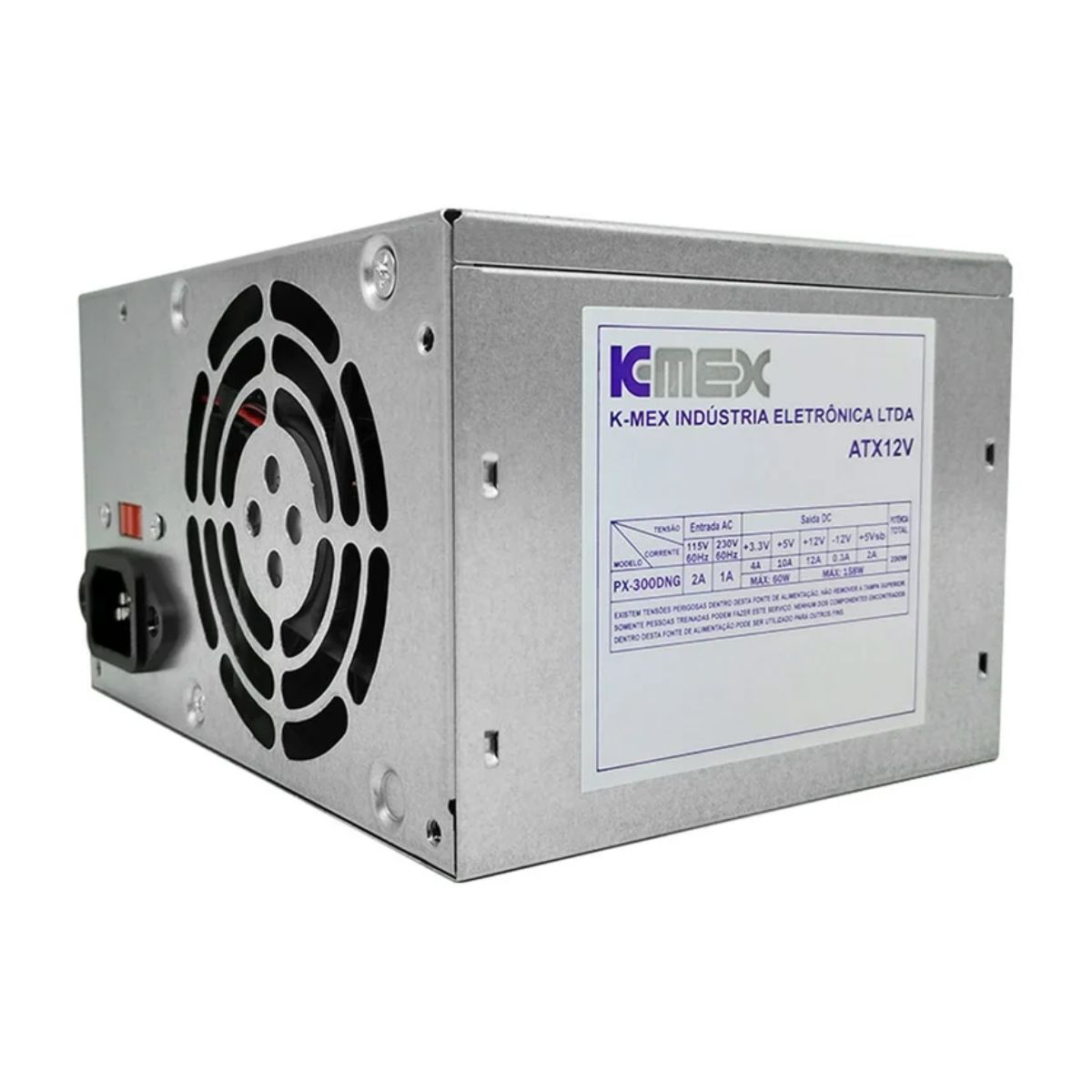 FONTE ATX 200W 20/24 PINOS PX-300DNG S/ CABO K-MEX OEM