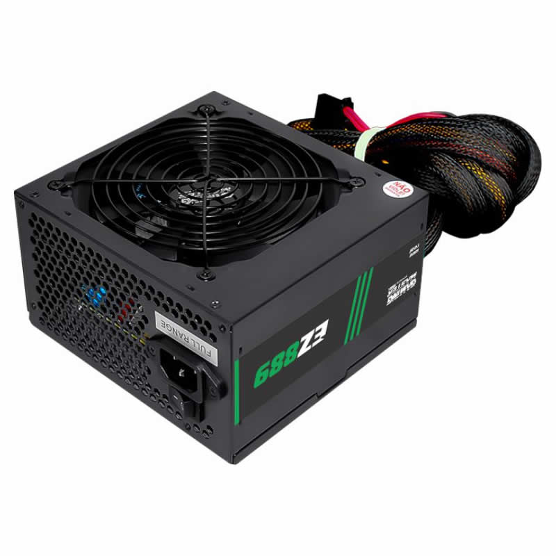 FONTE ATX 500W GAMER EZ889 4* SATA 3* IDE 80 PLUS WHITE K-MEX BOX