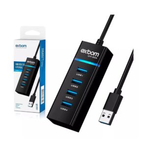 HUB USB 3.0 4 PORTAS HU-30A EXBOM BOX