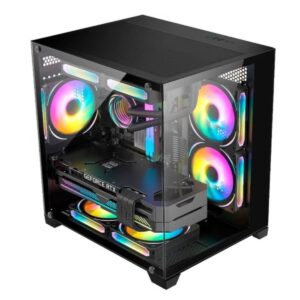 GABINETE GAMER MICRO CG-0830 AQUARIO S/FONTE K-MEX BOX
