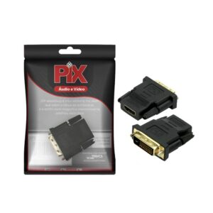 ADAPTADOR HDMI FEMEA PARA DVI-D MACHO 003-8600 PIX BOX