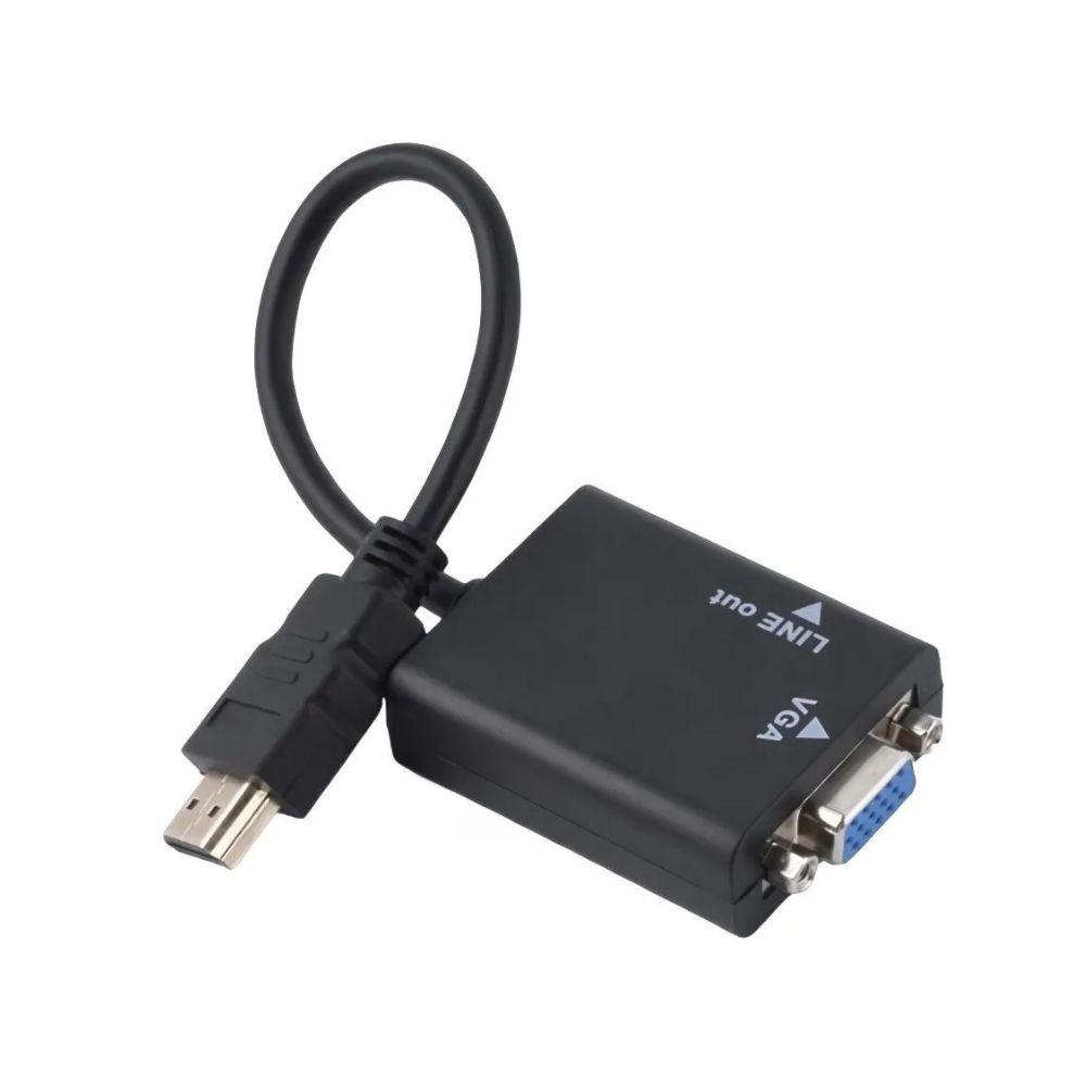 CABO CONVERSOR HDMI MACHO PARA VGA FEMEA 1 SAIDA DE AUDIO 075-0823 5+ BOX - Imagem 5